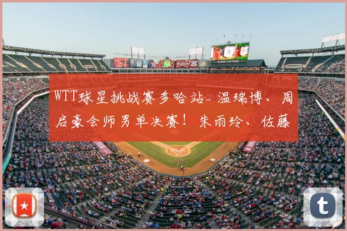 WTT球星挑战赛多哈站_ 温瑞博、周启豪会师男单决赛！朱雨玲、佐藤瞳女单争冠